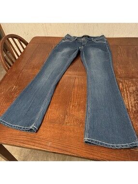 Rewash Bootcut Jeans Women’s 5 Low Rise Thick Stitch Stretch Denim